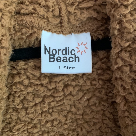 Nordic beach shawl teddy coat - Picture 2 of 4